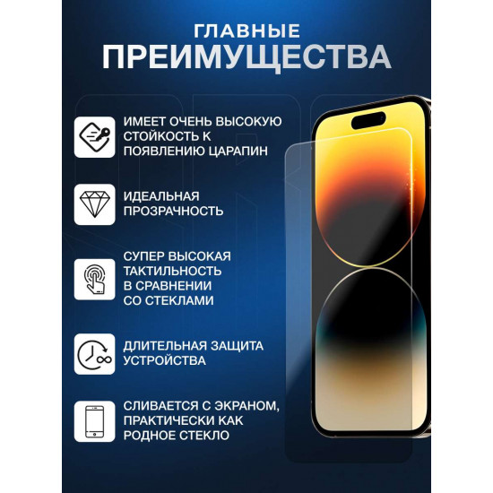 Защитная полиуретановая плёнка SBG "Глянцевая ЛЁГКАЯ-LITE" для телефонов (50шт)