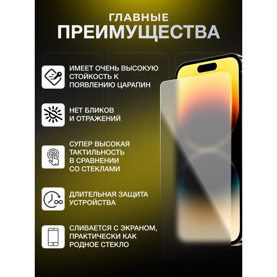  Защитная плёнка SBG "Матовая LOW" для телефонов (25 шт)