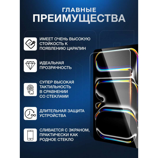 Защитная пленка SBG "Микс Глянцевая и Матовая ЛЁГКАЯ-LITE до 11" дюймов (200*мм*300мм)" для планшета (20 шт)